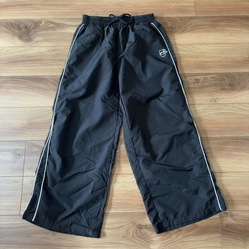 Dazy ワイドトラックパンツ ブラック XL シャカパン サイドライン