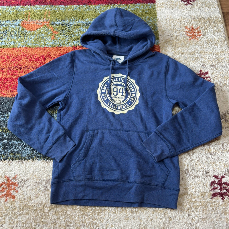 OLD NAVY パーカー ネイビー S カレッジプリント