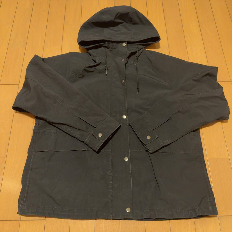 UNIQLO マウンテンパーカー 黒 M オーバーサイズパーカ 撥水