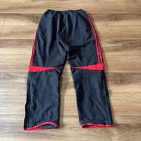 adidas アディダス ACミラン トラックパンツ 黒 赤 M
