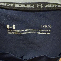 UNDER ARMOUR コンプレッションシャツ ネイビー L ヒートギア