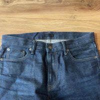UNIQLO セルビッジスリムフィットジーンズ 紺 L カイハラ製