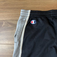 Champion トラックパンツ 黒 M サイドライン スナップボタン ジャージ