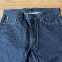 UNIQLO デニムパンツ ジーンズ ネイビー L ストレッチ スリム