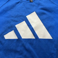 adidas 半袖Tシャツ ブルー M ビッグロゴ