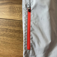 adidas ポリエステルパンツ グレー S 赤ジップ