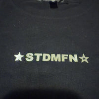 STUD MUFFIN 半袖Tシャツ 黒 M スカル刺繍 ロゴ