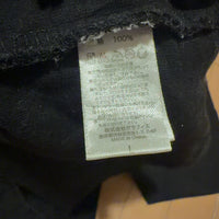 グラニフ Tシャツ 黒 黄色 L キリン グラフィック プリント ドイツ語
