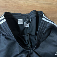 adidas アディダス トラックパンツ ジャージ 黒白赤 L 3本ライン 裾ジップ