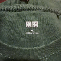 UNIQLO ユニクロ スウェット トレーナー グリーン メンズ XL 前V