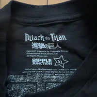 RIPPLE JUNCTION Tシャツ 黒 XL 進撃の巨人 自由の翼
