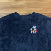 ユニクロ ディズニー フリース プルオーバー ネイビー M プーさん 刺繍