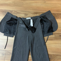 ZARA メゾンスペシャル レイヤードワイドパンツ グレー XS コラボ