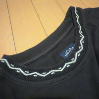 NOAH Tシャツ 黒 L 胸ポケット ネックステッチ