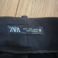 ZARA スラックス ブラック S ハイウエスト テーパード