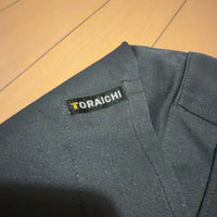 寅壱 長袖 ワークシャツ グレー 4XL 5L ポリエステル 作業着 無地