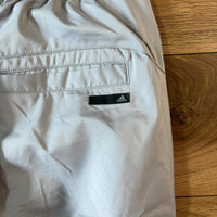 adidas ポリエステルパンツ グレー S 赤ジップ