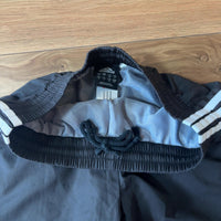 adidas アディダス トラックパンツ 黒 M 3本ライン 裏メッシュ