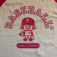 Laundry 西武ライオンズ コラボ ラグラン 七分袖 Tシャツ 白 ピンク