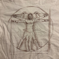 新日本プロレス 矢野通 人体図 Tシャツ 白 L ダヴィンチ パロディ