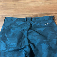 NIKE ゴルフパンツ カモフラ柄 ブルーグリーン XL ストレッチ メンズ