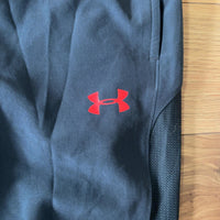 UNDER ARMOUR トラックパンツ ブラック S 赤ライン
