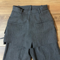 ZARA メゾンスペシャル レイヤードワイドパンツ グレー XS コラボ