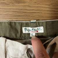 BURGUS PLUS コットンリネン ペインターパンツ 白 L 日本製