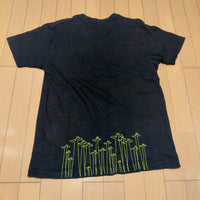 グラニフ Tシャツ 黒 黄色 L キリン グラフィック プリント ドイツ語