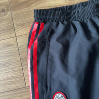 adidas アディダス ACミラン トラックパンツ 黒 赤 M