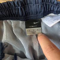 NIKE ナイキ ナイロン トラックパンツ ネイビー XL サイドライン 裏メッシュ