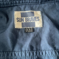 SUN BRAVES オールインワン ツナギ ネイビー 2XL コットン