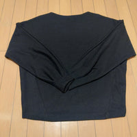 niko and... カットソー プルオーバー 黒 L ボートネック ストレッチ