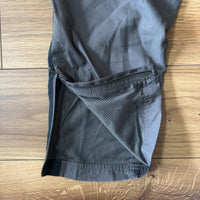 アンダーアーマー トラックパンツ グレー S メンズ 裏メッシュ 裾ジップ