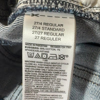GAP デニムパンツ ブルー M ハイライズ ワイド サイド切り替え