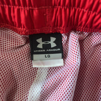 UNDER ARMOUR トラックパンツ 赤 L サイドライン