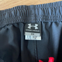 UNDER ARMOUR トラックパンツ ブラック S 赤ライン