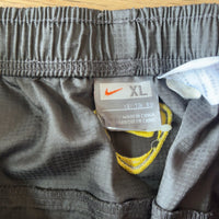 NIKE ナイロン トラックパンツ グレー メンズXL Y2K サイドライン