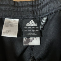adidas アディダス トラックパンツ ジャージ 黒白赤 L 3本ライン 裾ジップ