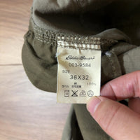 Eddie Bauer カーゴパンツ カーキ W36 リップストップ