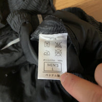 NIKE 2WAY ナイロン トラックパンツ 黒 メンズL コンバーチブル