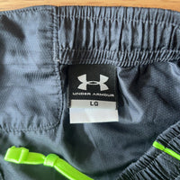 UNDER ARMOUR トラックパンツ 黒 L シャカパン 裾ジップ