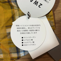 BOU JELOUD 前後2WAYブラウス 黄色 M チェック柄
