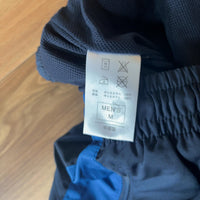 NIKE ナイロン トラックパンツ ネイビー M メンズ サイドライン 裏地メッシュ