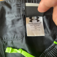 UNDER ARMOUR トラックパンツ 黒 L シャカパン 裾ジップ